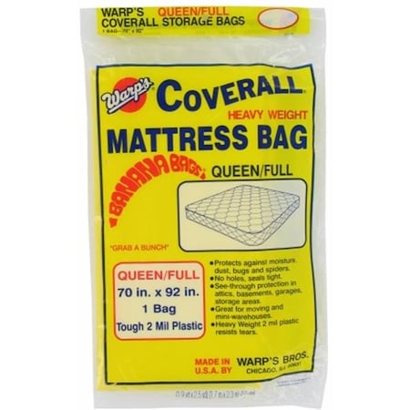Warp Brothers Warp Brothers 70in. X 92in. Queen Or Full Banana Bags Mattress Bag  CB-70 CB-70